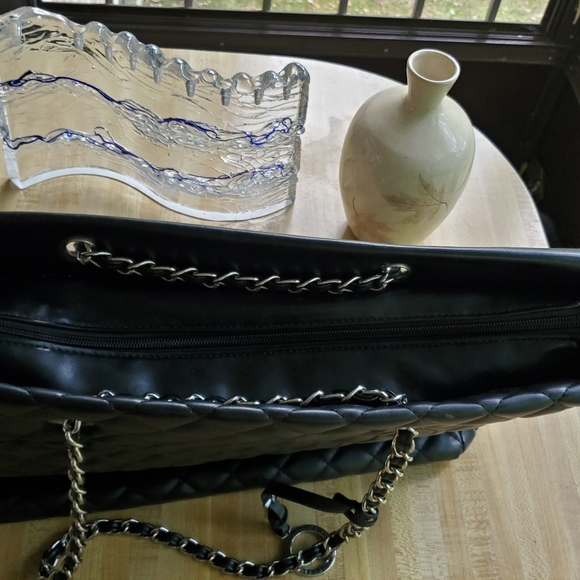 Catherine Malandrino Quilted Leather Satchel - Picture 3 of 8